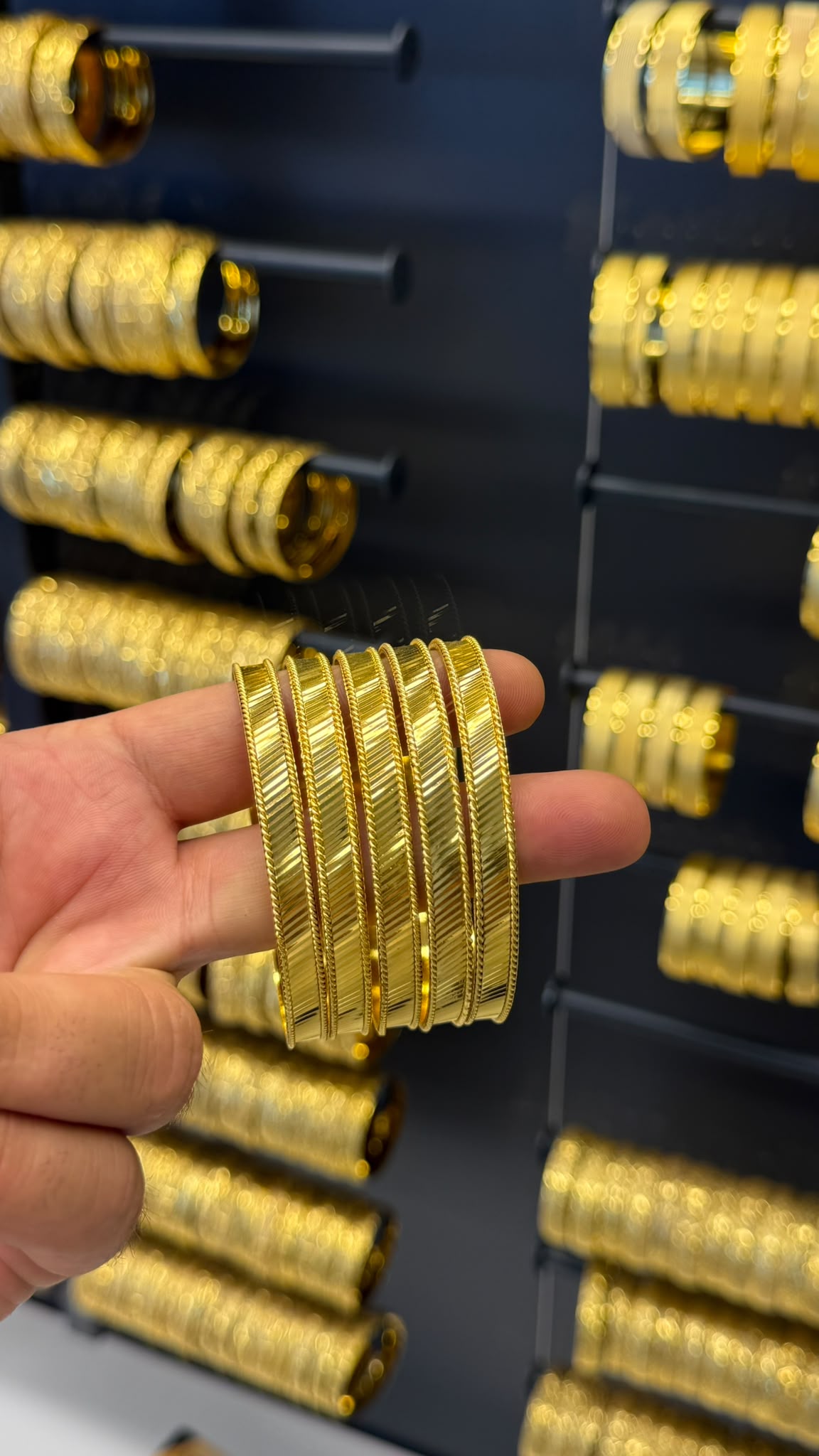 Gold Zarafet Çapraz Aynalı Ajda Altın Kaplama Bilezik